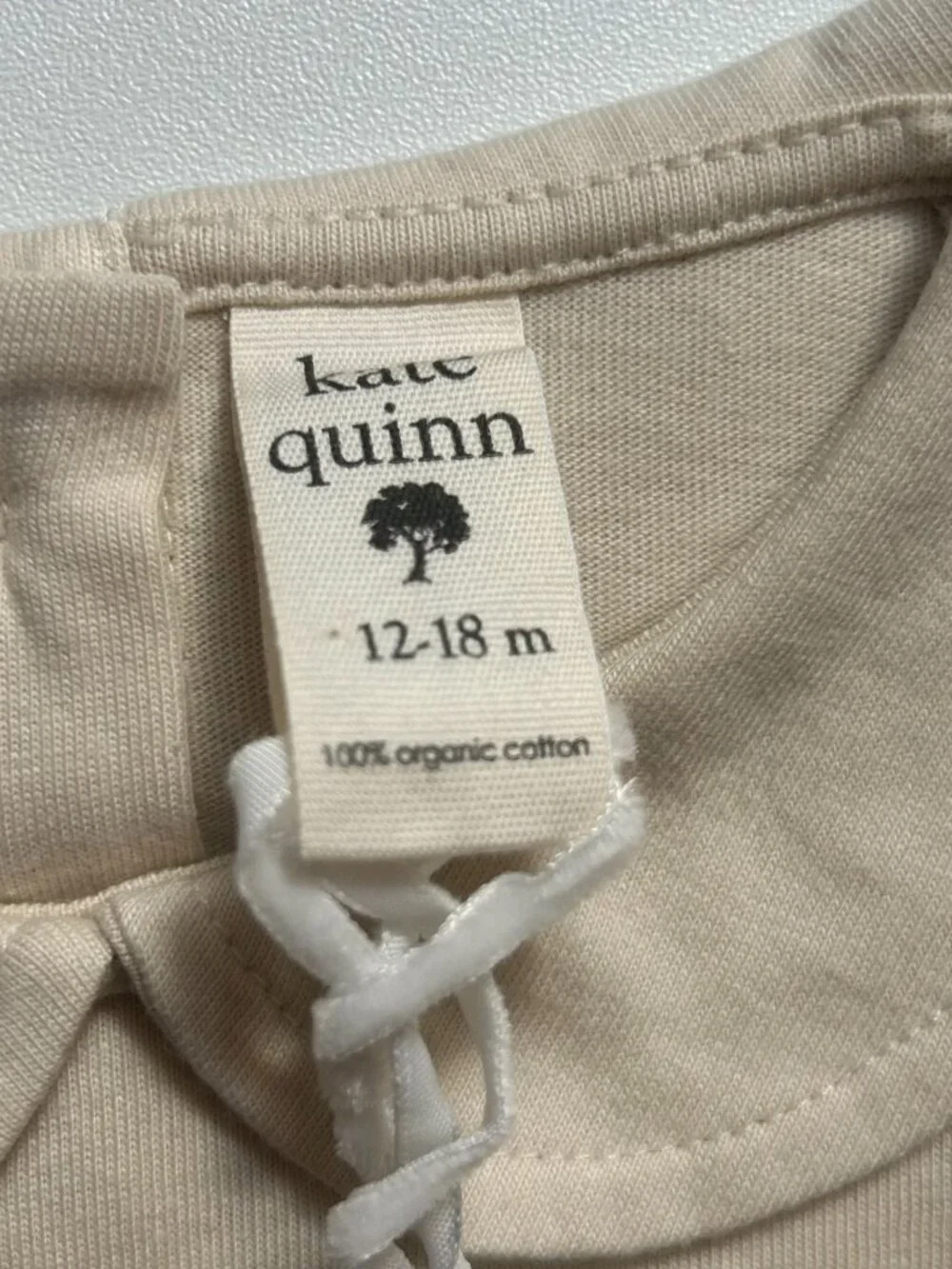 NWT Kate Quinn 2 Piece Toddler Outfit 12–18M Neutral Organic Cotton